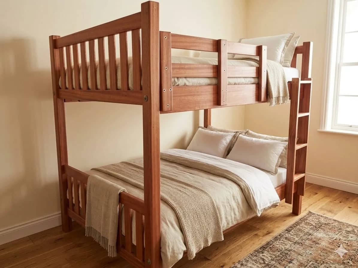 6×4 Mahogany Bunk Bed