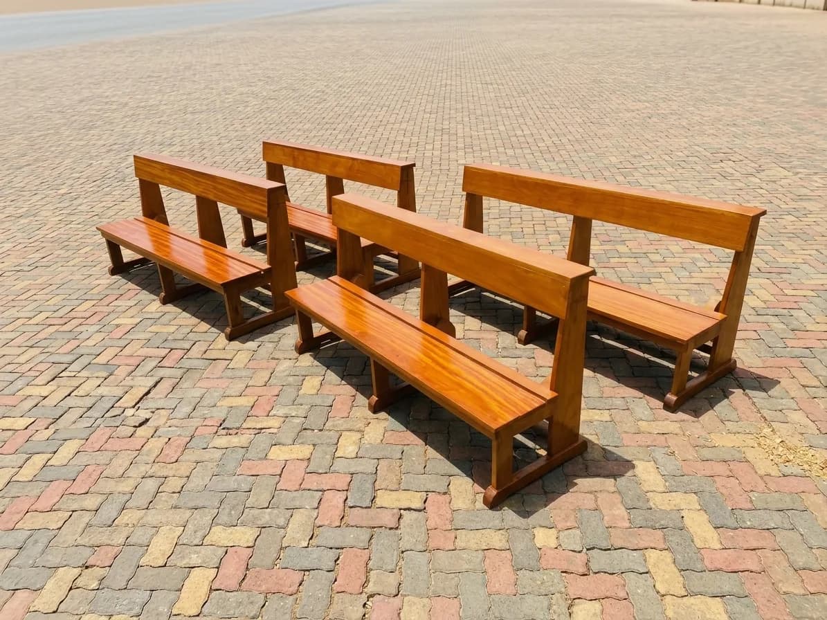 Church Pew - 7ft Solid Mahogany Wood