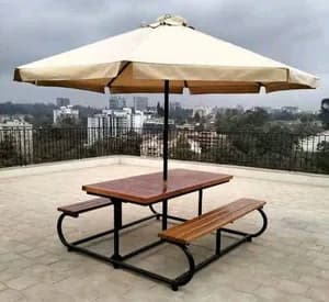 8 seater garden bench