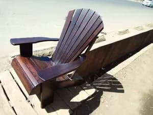 Dark Chocolate Mahogany Adirondack Sun Loungers