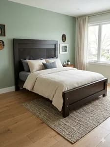 Dark Chocolate 6*6 Mahogany Bed