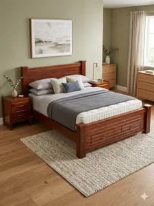 Mahogany 5*6 Bed