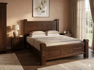 Chocolate Mahogany Bed - 5*6