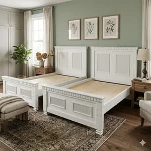 Affordable White 4*6 Bed