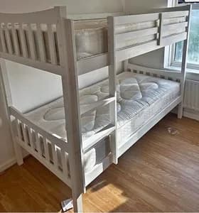 White 4×6 Bunk Bed