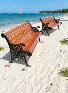 3 Seater Cast Iron and Wooden Garden Bench – Was KSh 29,000, Now KSh 27,000 Each