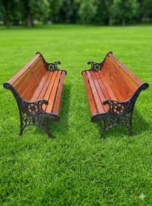 3 Seater Cast Iron and Wooden Garden Bench – Was KSh 29,000, Now KSh 27,000 Each