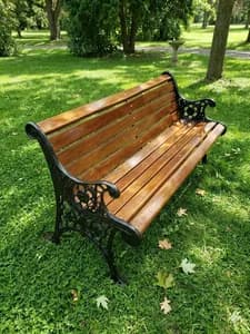 3 Seater Cast Iron and Wooden Garden Bench – Was KSh 29,000, Now KSh 27,000 Each