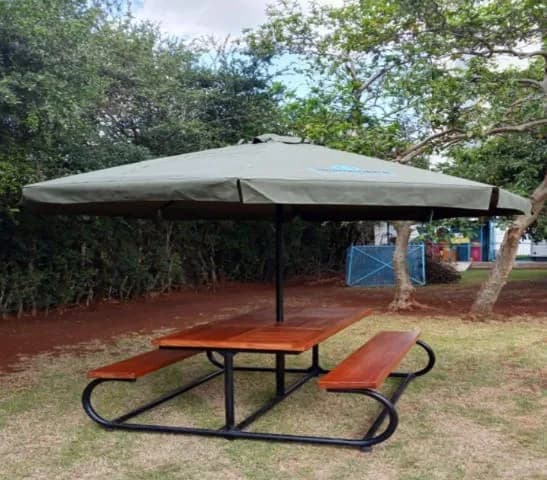 8 seater garden bench