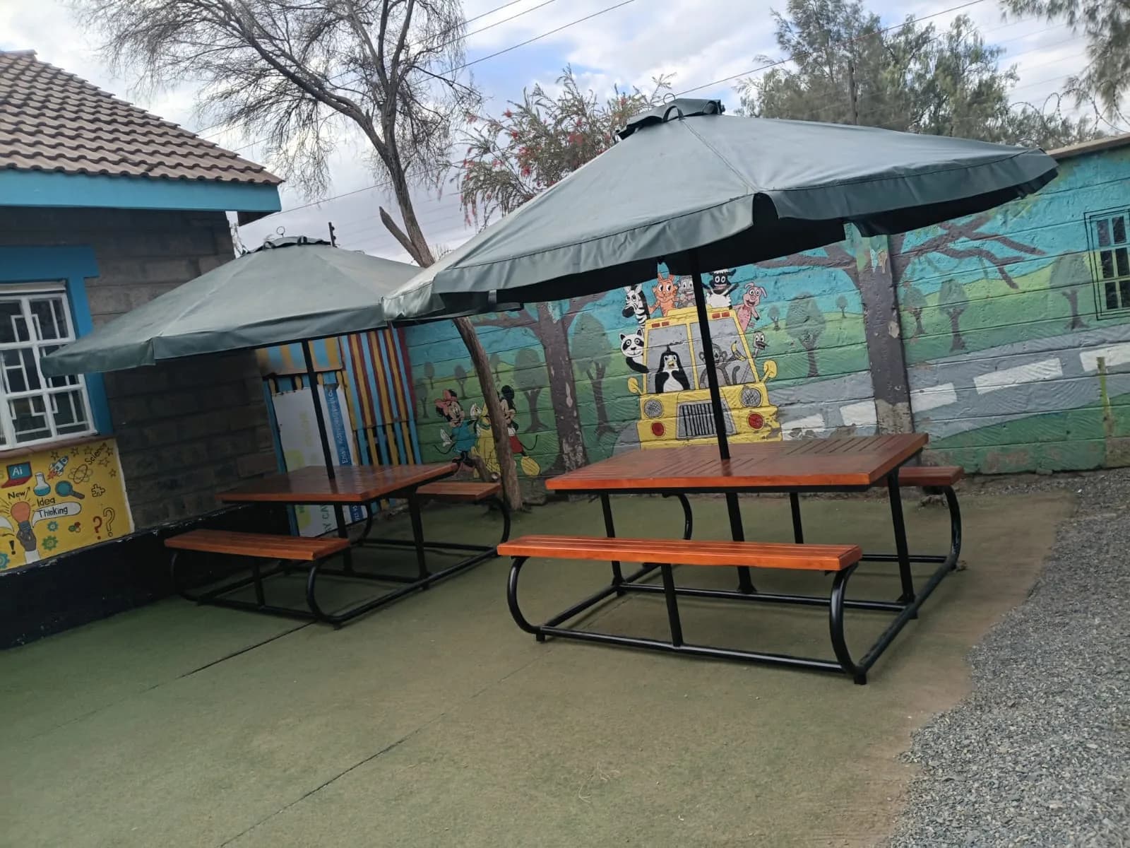 8 seater garden bench