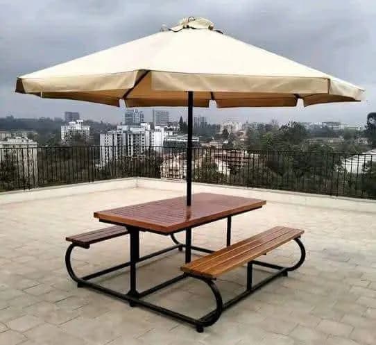 8 seater garden bench