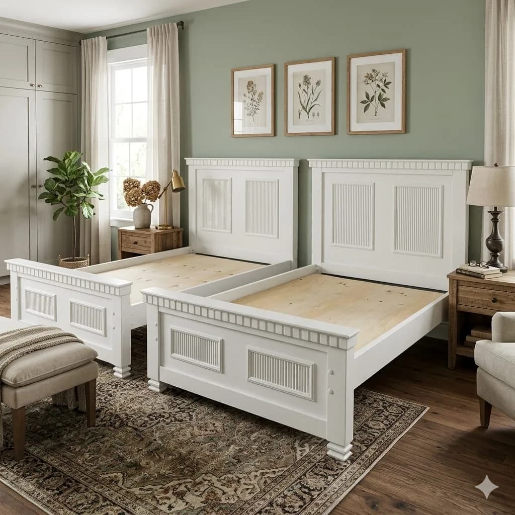 Affordable White 4*6 Bed
