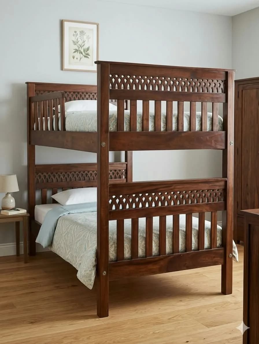 Dark Mahogany Chocolate Bunk Bed – 4×6