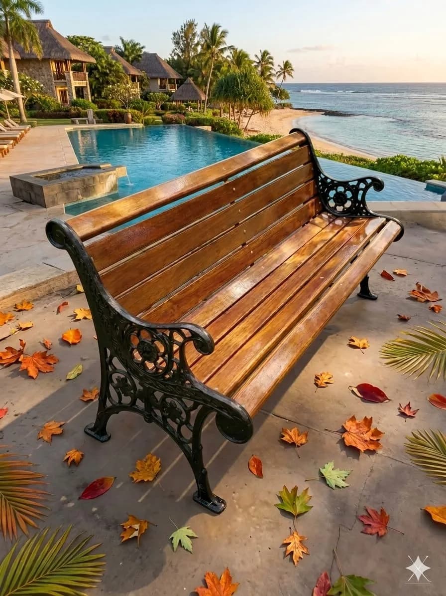 3 Seater Cast Iron and Wooden Garden Bench – Was KSh 29,000, Now KSh 27,000 Each