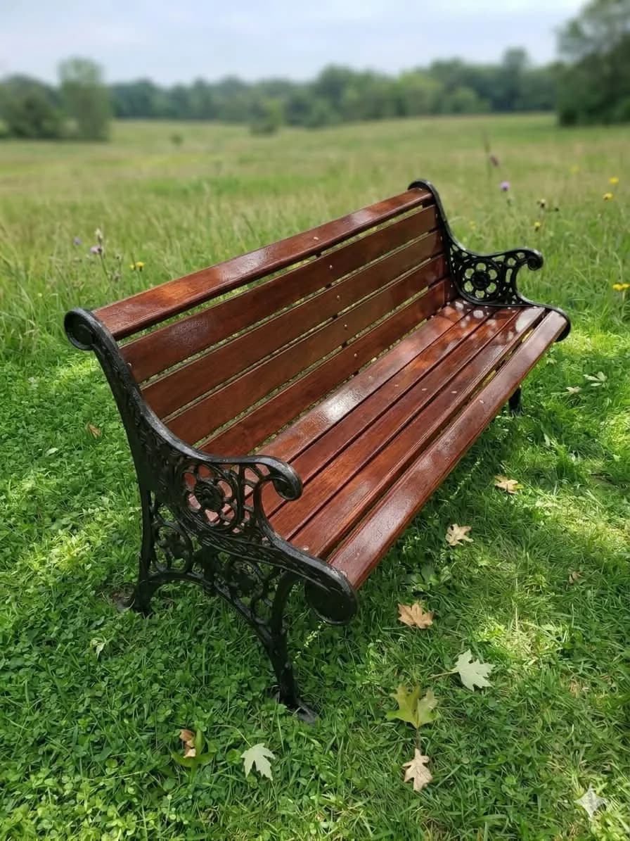 3 Seater Cast Iron and Wooden Garden Bench – Was KSh 29,000, Now KSh 27,000 Each
